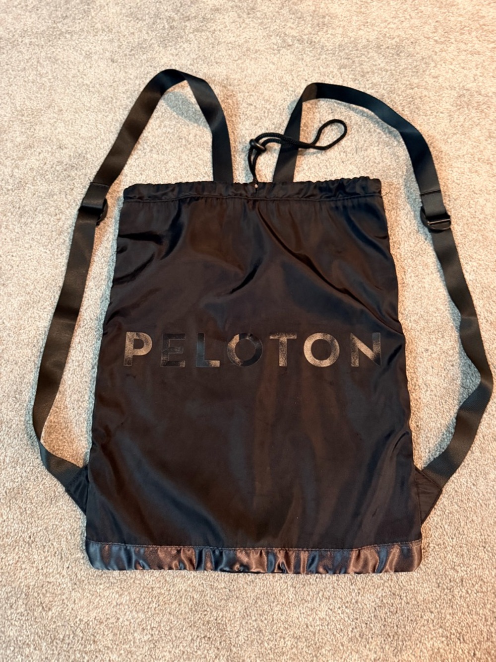 Peloton Instructor bag!!! Black Drawstring Sack with Logo.